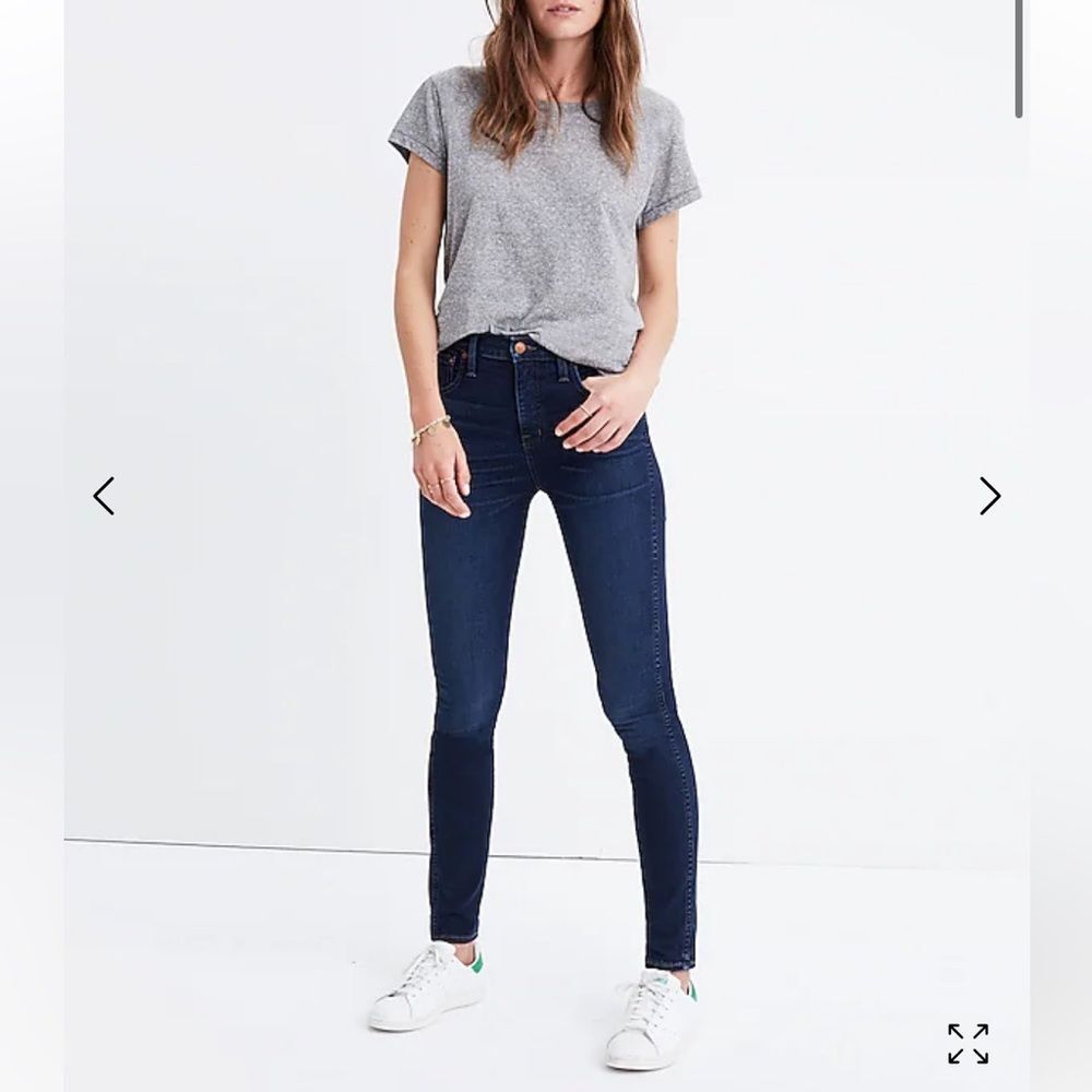 Madewell 10" High-Rise Skinny Jeans in Hayes Wash | Size 26 - Picture 2 of 6